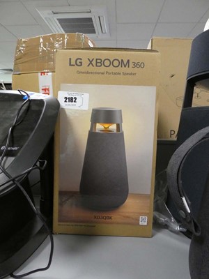 Lot 2182 - Boxed LG X Boom 360 portable bluetooth speaker...