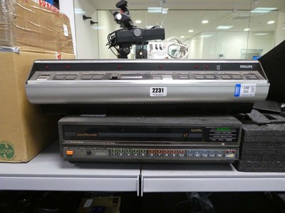 Lot 2231 - Philips VLP700 laser disk player and a Pioneer...
