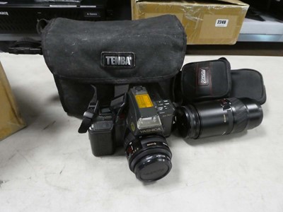 Lot 2233 - Yashica Kyocera camera with lenses etc.