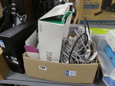 Lot 2188 - Nintendo Wii with various controllers and games
