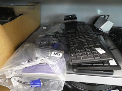 Lot 2242 - Selection of various keyboards speakers etc.