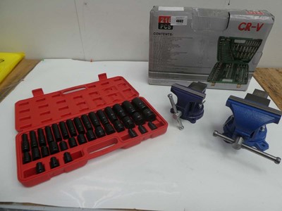 Lot 4602 - 216 piece socket set, 35 piece socket set and...