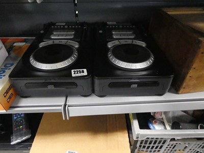 Lot 2258 - 2 Numark axis 9 professional CD players