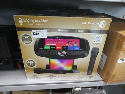 Lot 2262 - Wi-Fi karaoke hub singing machine, boxed