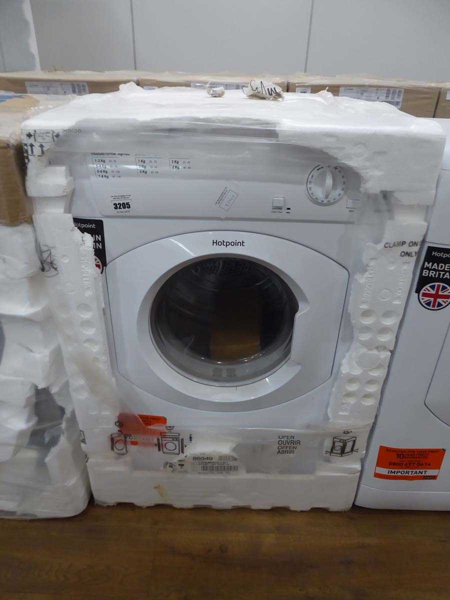 Lot 3205 - Hotpoint 8kg dryer model TVHM80CP