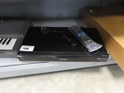 Lot 2268 - Panasonic DMR PWTS30 blue ray player with remote