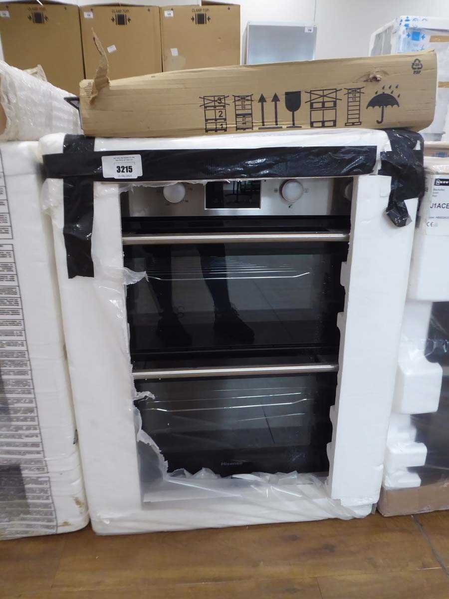 Lot 3215 - Hisense double door built in oven model...
