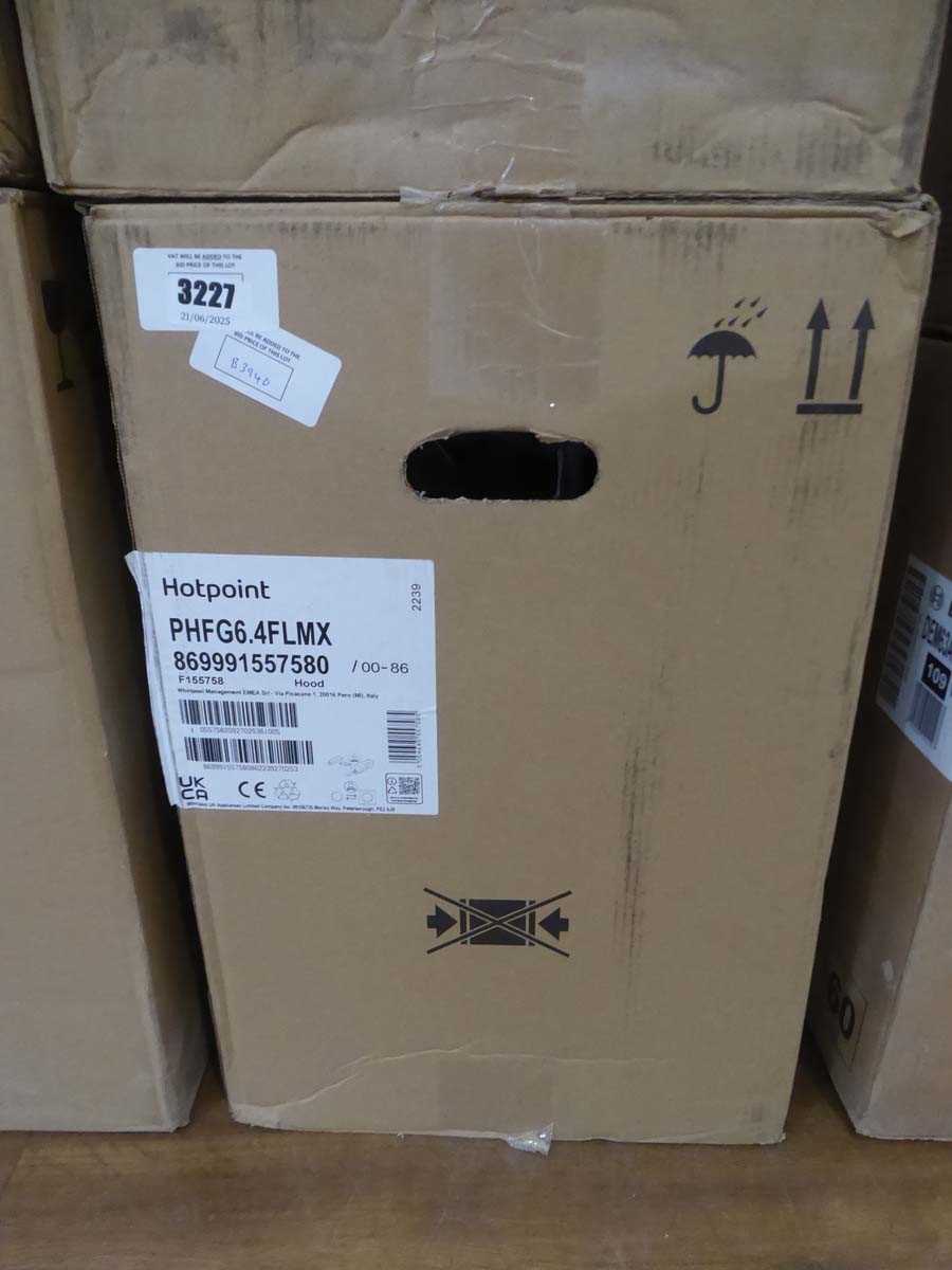 Lot 3227 - Hotpoint cooker hood model F155758