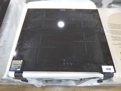 Lot 3230 - Zanussi 59cm induction hob in black model A121563