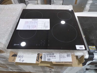 Lot 3231 - Neff black induction hob model TL16EB1M1