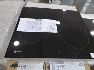 Lot 3232 - Neff black induction hob model TL16EB1M1