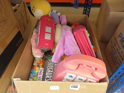 Lot 5400 - Box containing childrens plastic toys