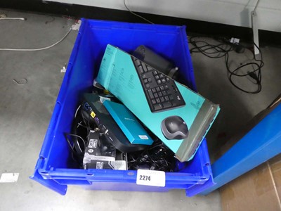 Lot 2274 - Box containing various items including phone...