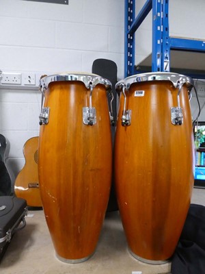 Lot 2288 - Pair of Natal Fuego conga drums