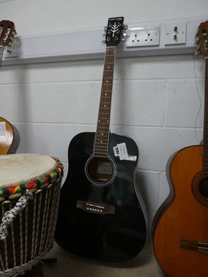 Lot 2294 - Stretton Payne 6 string acoustic guitar in black