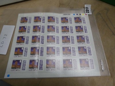 Lot 2317 - Uncut set of Liverpool first class stamps