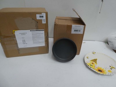 Lot 3540 - Chafing buffet set, set of 4 pasta bowls and...