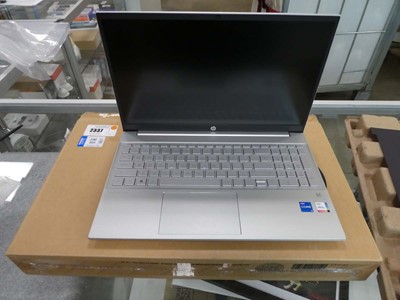Lot 2337 - HP Pavillion laptop, model number: 15-ET2025MA,...