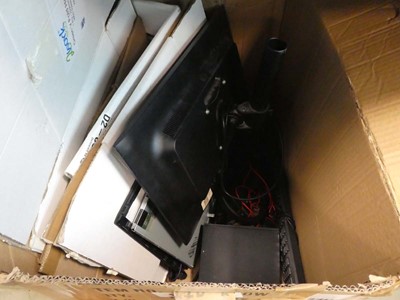 Lot 2448 - Box of monitors for spares and repairs