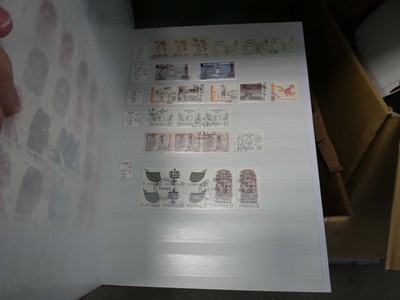 Lot 2377 - 7 Stamp albums containing various Swedish stamps
