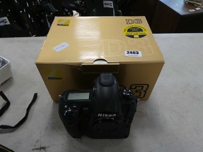 Lot 2463 - Nikon D3 camera, boxed