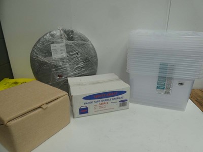 Lot 3555 - Set of 30L plastic lidded storage boxes, Box...
