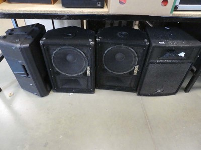Lot 2468 - 2 under bays containing various speakers, amps...