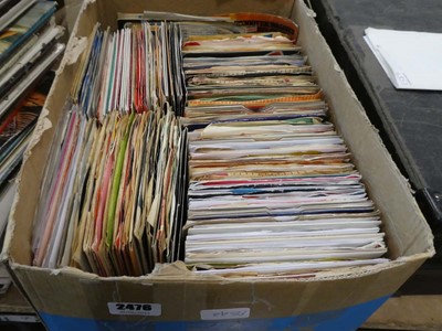 Lot 2476 - Box containing various vinyl 7 inch singles