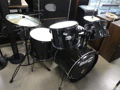 Lot 2479 - Rock Jam drum set with drums, cymbals, stool,...