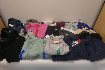 Lot 3455 - x20 tops/jumpers to include Champion etc