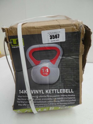 Lot 3567 - 14kg vinyl kettlebell