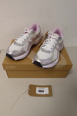 Lot 3635 - Boxed pair of Asics GT-2160, white/pink, UK 6.5/7