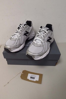 Lot 3637 - Boxed pair of New Balance 740, white/black, UK 6
