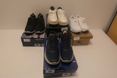 Lot 3464 - x6 pairs of shoes to include Sketchers, Replay...