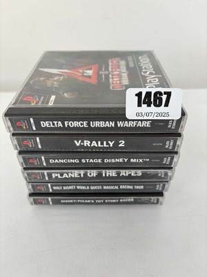 Lot 6x boxed PlayStation 1 games