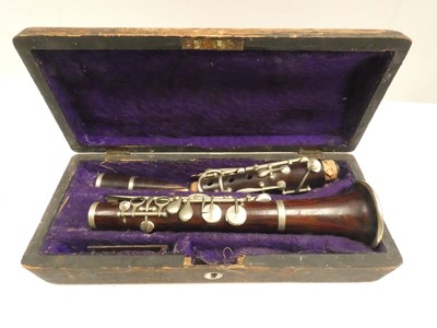 Lot 2061 - J Wallis & Sons cased clarinet