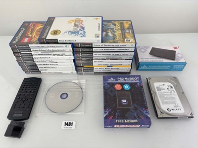 Lot Qty of PlayStation 2 games, PlayStation Remote,...