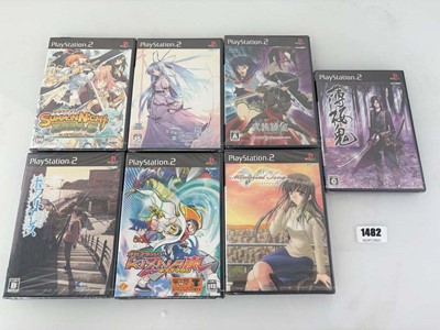 Lot 7x Sealed Japanese PlayStation 2 games