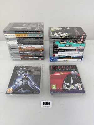 Lot Qty of PlayStation 3, PlayStation 4 and qty of...