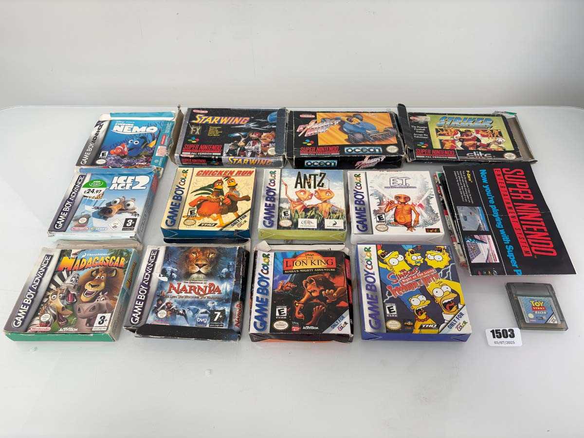 Lot Qty of boxed Nintendo games for GameBoy Color,...