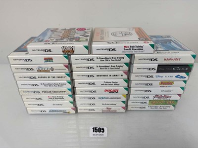 Lot 26x NintendoDS games boxed and DSLite case