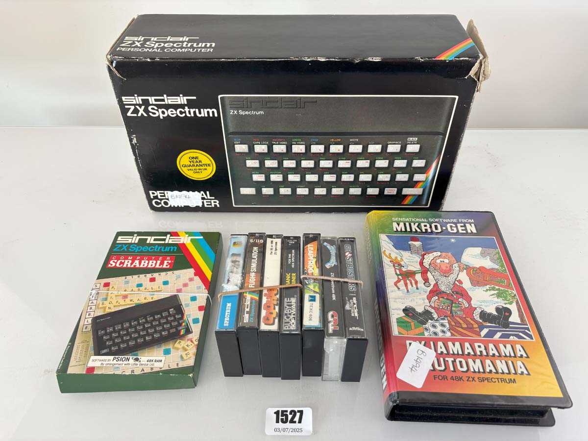 Lot Sinclair ZX Spectrum, boxed and games