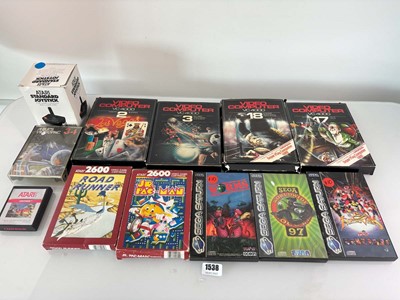 Lot Qty of retro games for Sega Saturn, Atari 2600...
