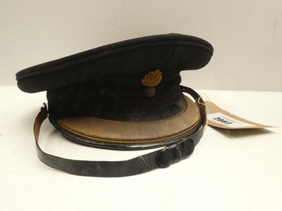 Lot 2063 - WW2 Grenadier Guards Officer's peaked cap by...