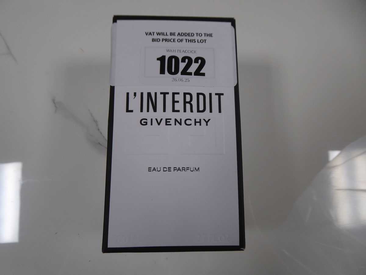 Lot Givenchy l'interdit eau de parfum 80ml