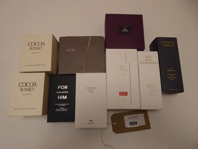 Lot Selection of various Zara perfumes