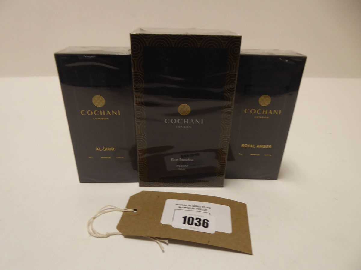 Lot 3x Cochani London perfumes to include royal...