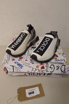 Lot 3649 - Boxed pair of Dolce & Gabbana trainers,...