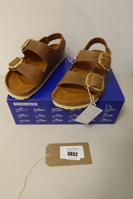 Lot 3652 - Boxed pair of Birkenstock Milano Big Buckle,...