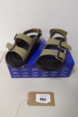 Lot 3654 - Boxed pair of Birkenstock Mogami Terra, faded...
